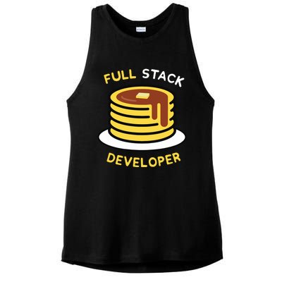 Full Stack Developer Programmer Funny Ladies PosiCharge Tri-Blend Wicking Tank