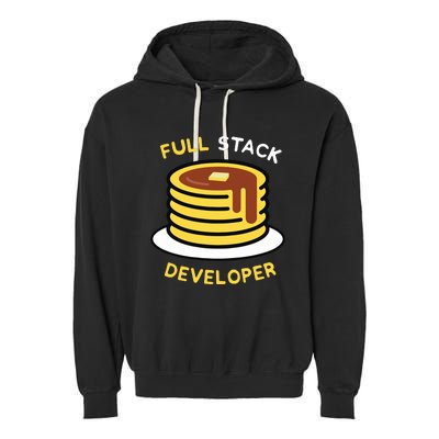 Full Stack Developer Programmer Funny Garment-Dyed Fleece Hoodie