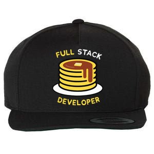 Full Stack Developer Programmer Funny Wool Snapback Cap