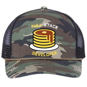 Full Stack Developer Programmer Funny Retro Rope Trucker Hat Cap