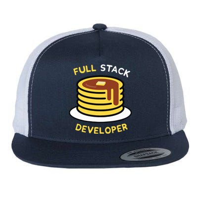 Full Stack Developer Programmer Funny Flat Bill Trucker Hat