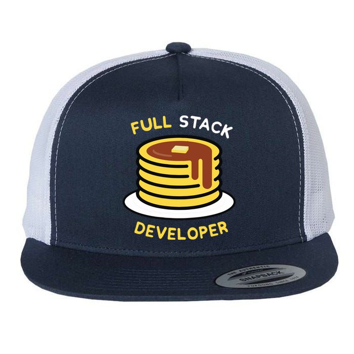 Full Stack Developer Programmer Funny Flat Bill Trucker Hat