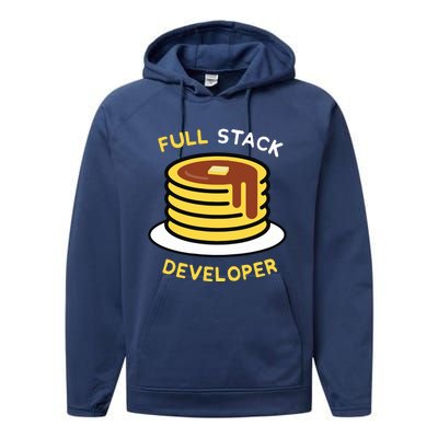 Full Stack Developer Programmer Funny Performance Fleece Hoodie