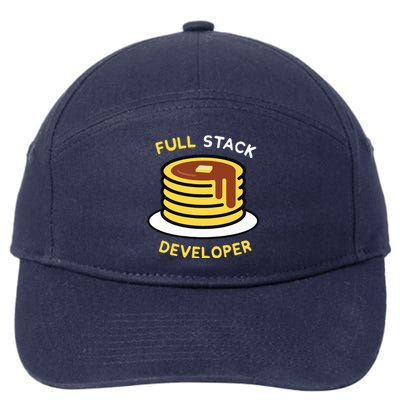 Full Stack Developer Programmer Funny 7-Panel Snapback Hat