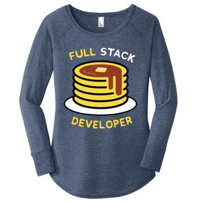 Full Stack Developer Programmer Funny Women's Perfect Tri Tunic Long Sleeve Shirt