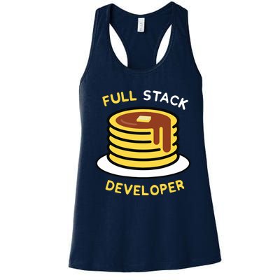 Full Stack Developer Programmer Funny Women's Racerback Tank