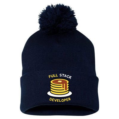 Full Stack Developer Programmer Funny Pom Pom 12in Knit Beanie