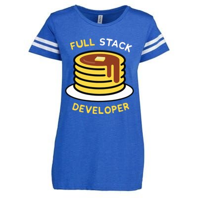 Full Stack Developer Programmer Funny Enza Ladies Jersey Football T-Shirt