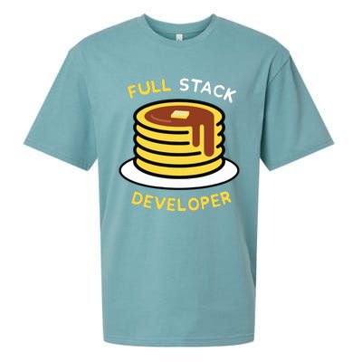 Full Stack Developer Programmer Funny Sueded Cloud Jersey T-Shirt