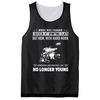 Funny Self Deprivation Humor Novelty Sporting Clay Mesh Reversible Basketball Jersey Tank