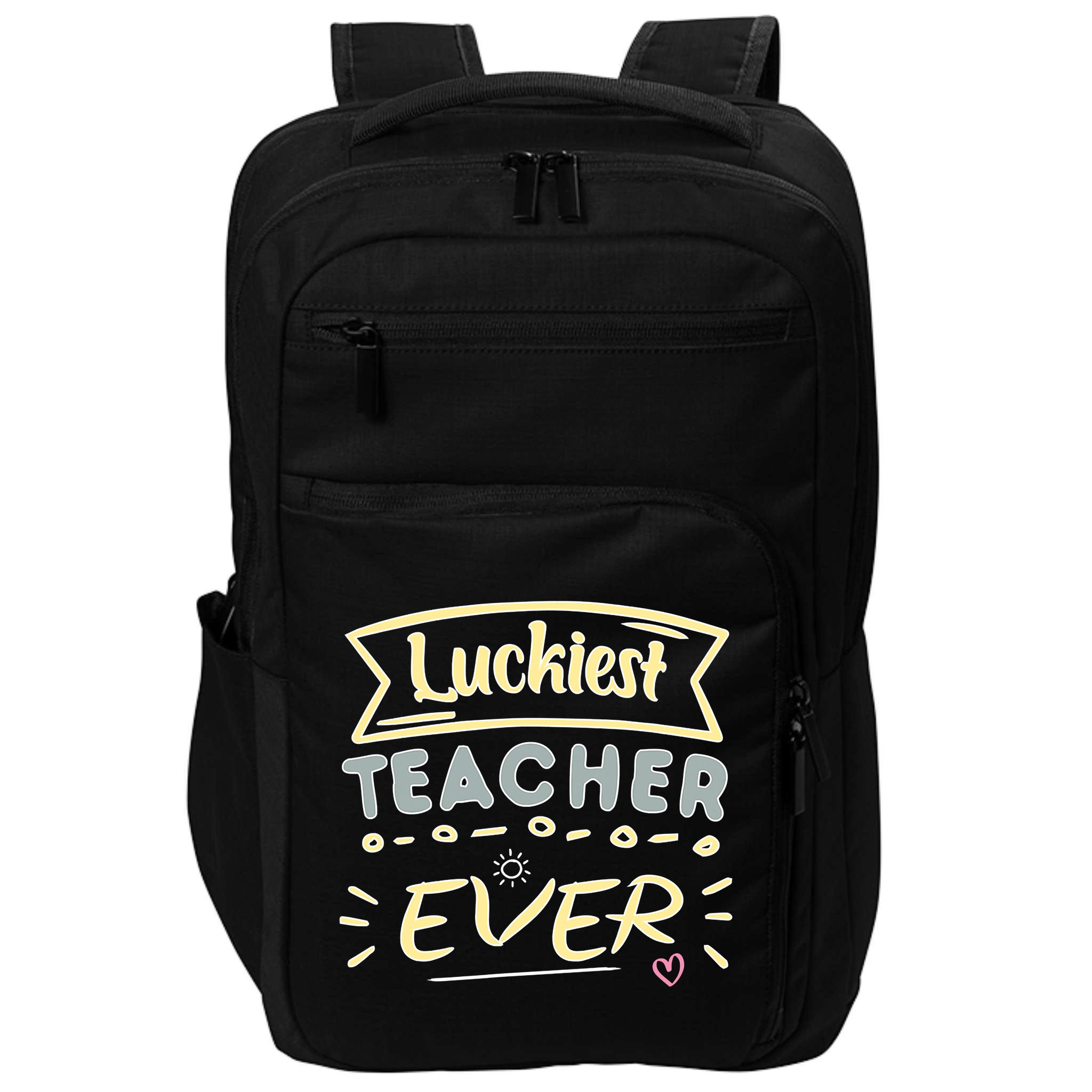Funny St.Patrick's Day Luckiest Teacher Ever Apparel Impact Tech Backpack
