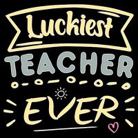 Funny St.Patrick's Day Luckiest Teacher Ever Apparel 16 in Basic Backpack