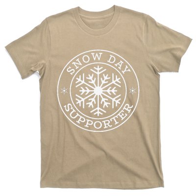 Funny Snow Day Supporter Teacher Student Winter Snowflake T-Shirt