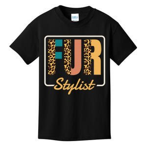 Fur Stylist, Dog Grooming Puppy Groomers Kids T-Shirt