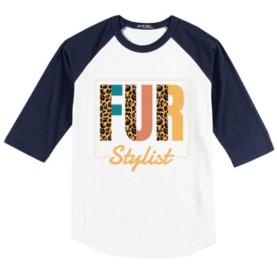 Fur Stylist, Dog Grooming Puppy Groomers Baseball Sleeve Shirt