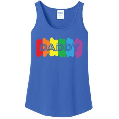 Funny Saying Daddy Lgbtq Rainbow Pride Lgbt Dad Gift Ladies Essential Tank