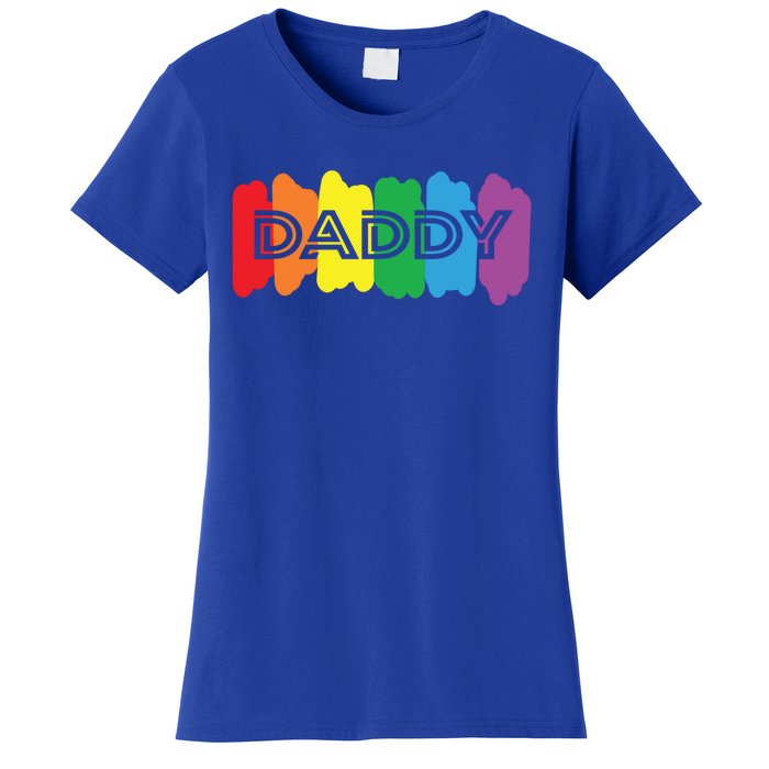 Funny Saying Daddy Lgbtq Rainbow Pride Lgbt Dad Gift Women's T-Shirt