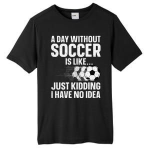 Funny Soccer Design Sport Player Soccer Lover Tall Fusion ChromaSoft Performance T-Shirt