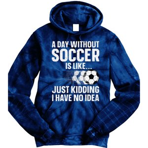 Funny Soccer Design Sport Player Soccer Lover Tie Dye Hoodie