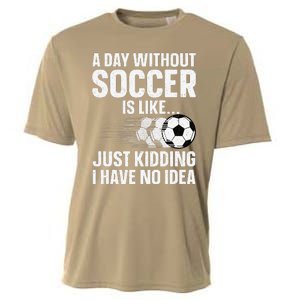 Funny Soccer Design Sport Player Soccer Lover Cooling Performance Crew T-Shirt