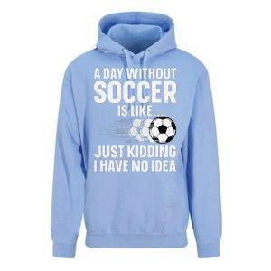 Funny Soccer Design Sport Player Soccer Lover Unisex Surf Hoodie