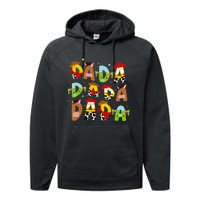 Funny Story Dada Toy Boy Dad Fathers Day Performance Fleece Hoodie