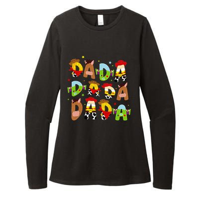 Funny Story Dada Toy Boy Dad Fathers Day Womens CVC Long Sleeve Shirt