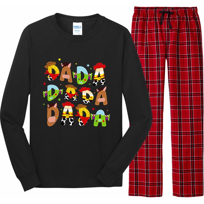 Funny Story Dada Toy Boy Dad Fathers Day Long Sleeve Pajama Set