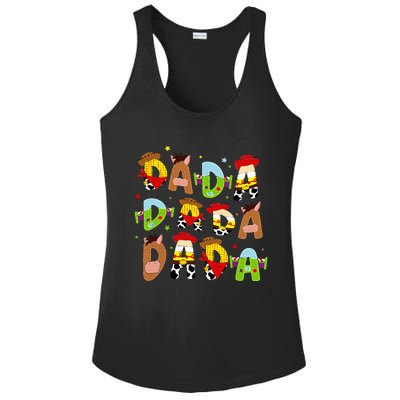 Funny Story Dada Toy Boy Dad Fathers Day Ladies PosiCharge Competitor Racerback Tank