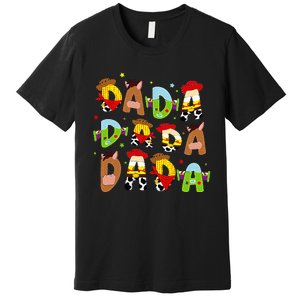 Funny Story Dada Toy Boy Dad Fathers Day Premium T-Shirt