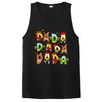 Funny Story Dada Toy Boy Dad Fathers Day PosiCharge Competitor Tank