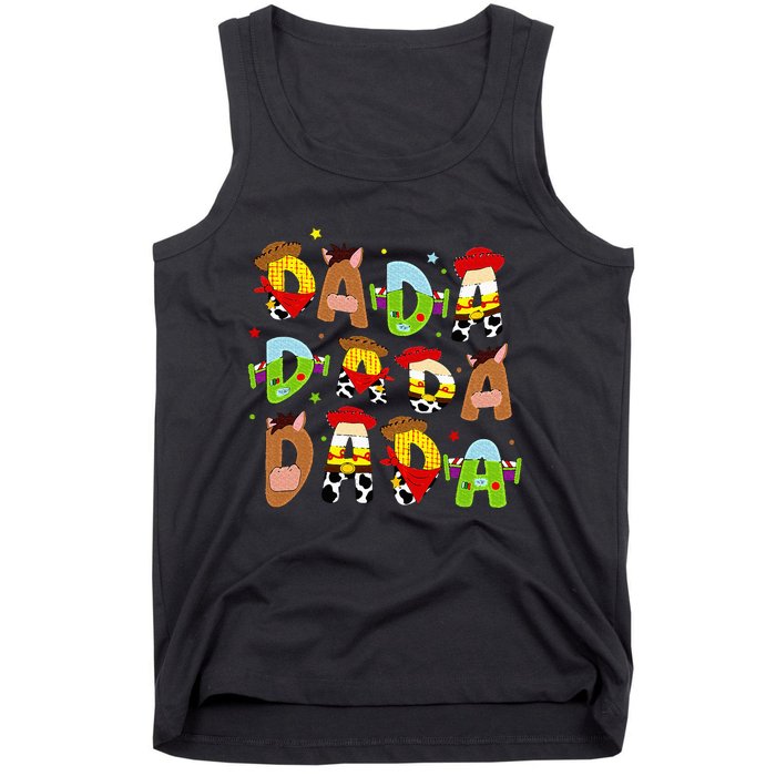 Funny Story Dada Toy Boy Dad Fathers Day Tank Top