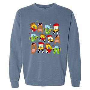 Funny Story Dada Toy Boy Dad Fathers Day Garment-Dyed Sweatshirt