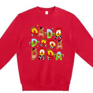 Funny Story Dada Toy Boy Dad Fathers Day Premium Crewneck Sweatshirt