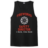 FIREWORKS SAFETY DIRECTOR I Run You Firefighter America PosiCharge Competitor Tank