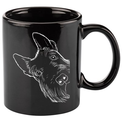 Funny Scottie Dog Scottish Terrier 11oz C Handle Ceramic Mug