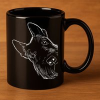 Funny Scottie Dog Scottish Terrier 11oz C Handle Ceramic Mug