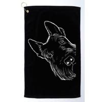 Funny Scottie Dog Scottish Terrier Golf Towel
