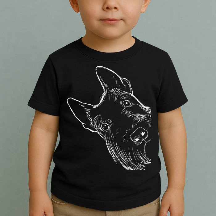 Funny Scottie Dog Scottish Terrier Toddler T-Shirt