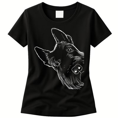 Funny Scottie Dog Scottish Terrier Womens T-Shirt