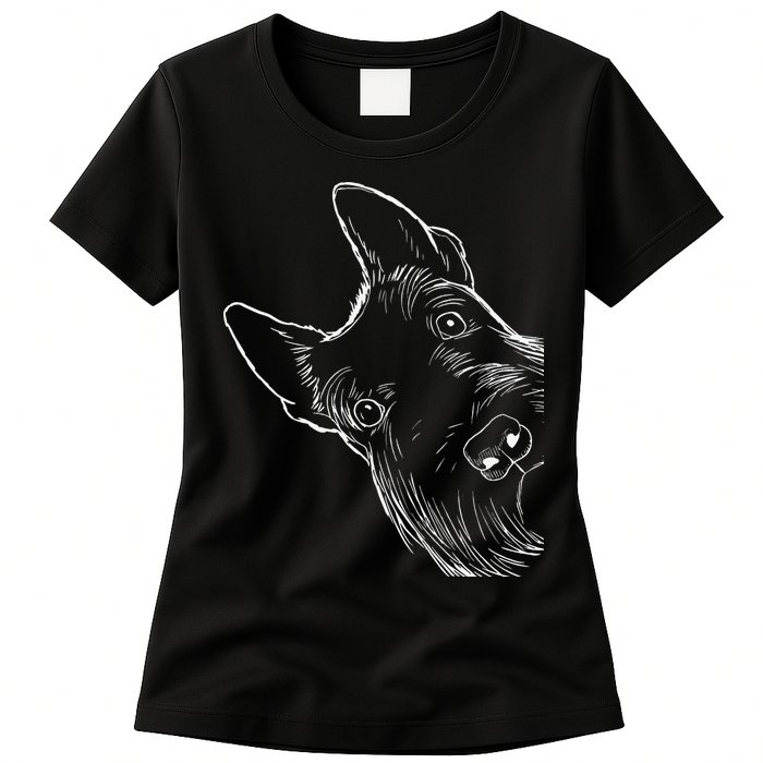 Funny Scottie Dog Scottish Terrier Womens T-Shirt