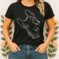 Funny Scottie Dog Scottish Terrier Womens T-Shirt