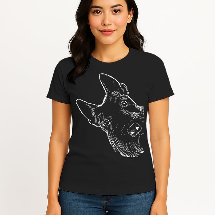Funny Scottie Dog Scottish Terrier Womens T-Shirt