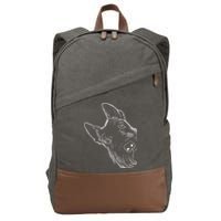 Funny Scottie Dog Scottish Terrier Cotton Canvas Backpack