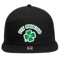 Fit Shaced Drinking St Patricks Drink Paddys Day Team 7 Panel Mesh Trucker Snapback Hat
