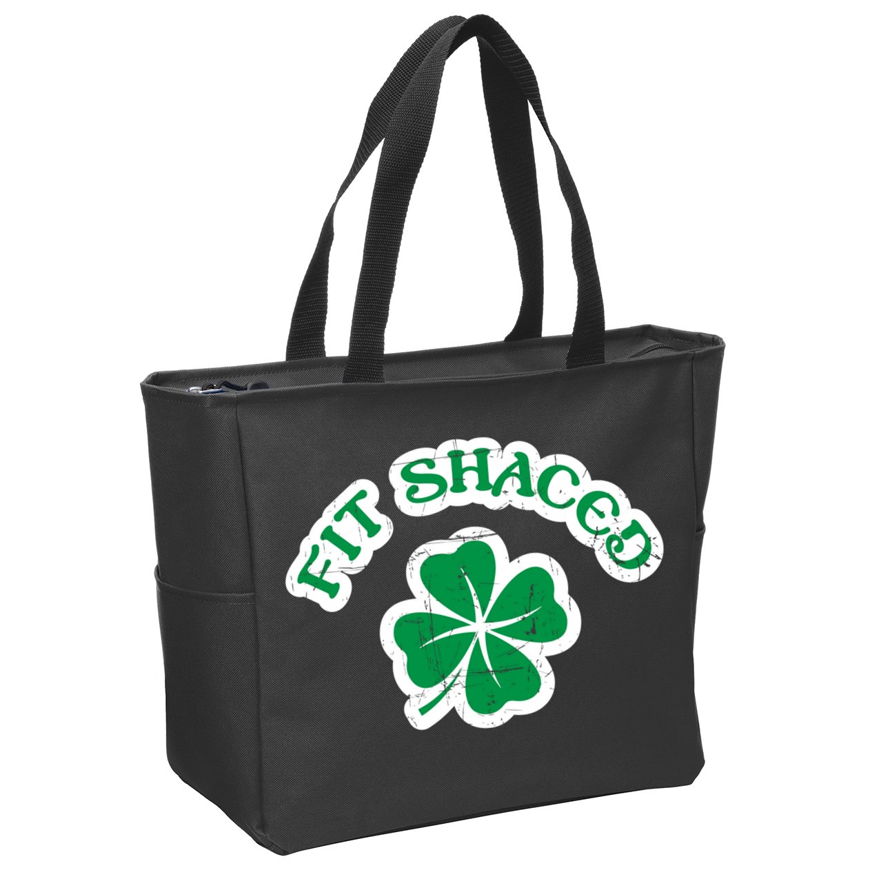 Fit Shaced Drinking St Patricks Drink Paddys Day Team Zip Tote Bag