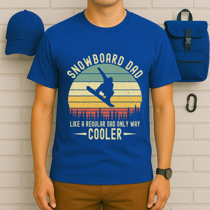 Funny Snowboard Dad Like A Regular Dad But Only Way Cooler Gift T-Shirt