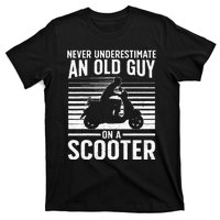 Funny Scooter Design For Grandpa Scooter Motorbike Lover T-Shirt