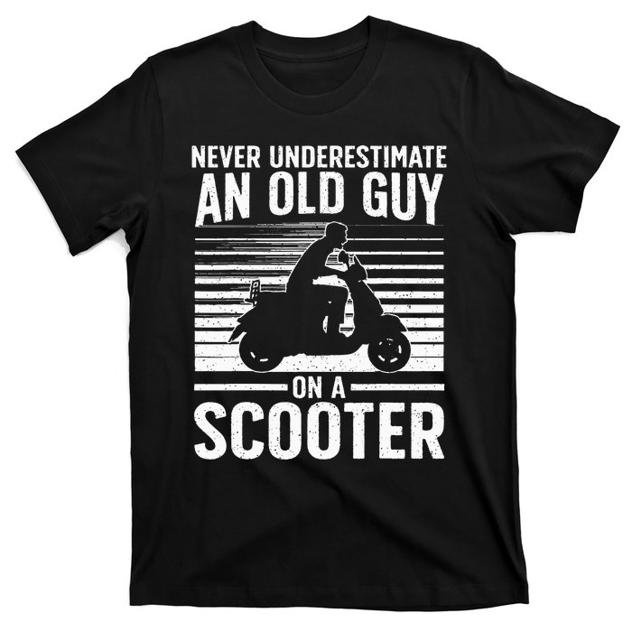 Funny Scooter Design For Grandpa Scooter Motorbike Lover T-Shirt