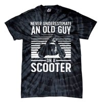 Funny Scooter Design For Grandpa Scooter Motorbike Lover Tie-Dye T-Shirt